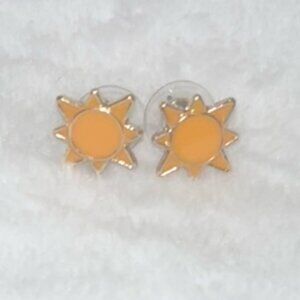 Sun Stud Tiny Earrings Celestial